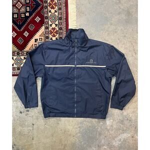 Vintage Beacon Point Sport Yosemite National Park Windbreaker Men's Large Navy